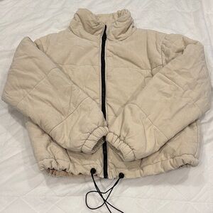 Oh Polly Beige Puffer Jacket